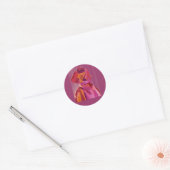 Diva Fashionista Autumn Reds Ronde Sticker (Envelop)