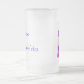 Diva fashionista in blauw matglas bierpul (Center)