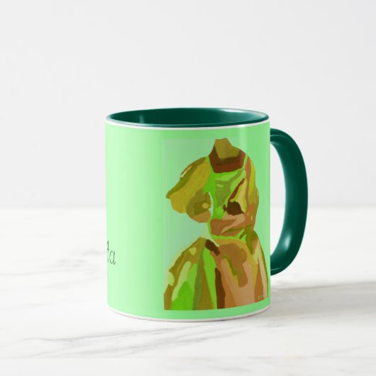 Diva fashionista in het voorjaar mok (Voorkant rechts)