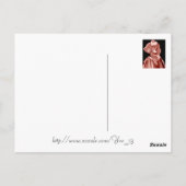 Diva fashionista in neutraal briefkaart (Achterkant)