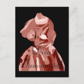 Diva fashionista in neutraal briefkaart (Voorkant)