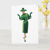 Diva Fashionista is u kaardt Kaart (Gele Bloem)