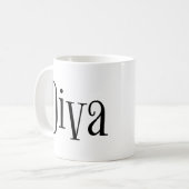 Diva Funny Whimsical Typography Koffiemok (Voorkant links)