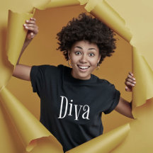 Diva Funny Whimsical Typography