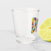 DIVA Gay Pride Rainbow Flag Fabulous LGBT LGBTQ Shot Glas (Links)