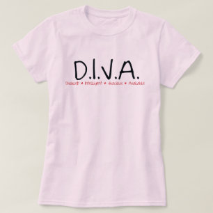 DIVA gescheiden Vrouw T-shirt