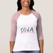 DIVA gescheiden vrouw T-shirt (Voorkant)