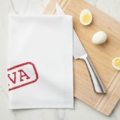 "DIVA - Gestampt en goedgekeurd!" Theedoek (Quarter Fold)