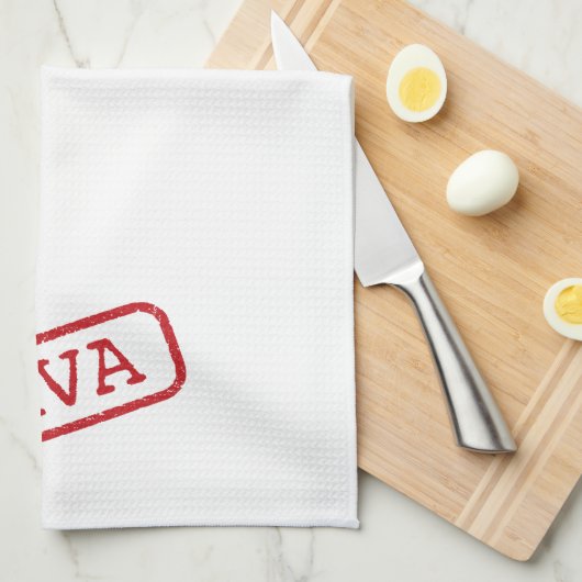 "DIVA - Gestampt en goedgekeurd!" Theedoek (Quarter Fold)