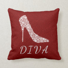 Diva Glam Glitter Diamond High Shoes Red