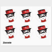 "Diva I"-Sticker Ronde Sticker (Vel)