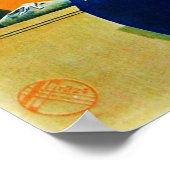 DIVA IN BLAUW/Beauty, Haar, Mode Monogram Poster (Hoek)