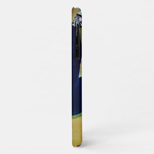 DIVA IN BLAUW, BEAUTY-MODE Case-Mate iPhone CASE (Achterkant/links)