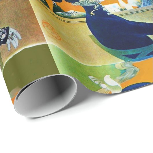 DIVA IN BLAUW, BEAUTY MODE MONOGRAM CADEAUPAPIER (Rol Hoek)