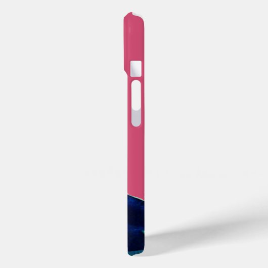 DIVA IN BLAUW, BEAUTY MODE MONOGRAM Case-Mate iPhone CASE (Achterkant / Links)