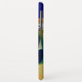 DIVA IN BLAUW, BEAUTY MODE MONOGRAM Case-Mate iPhone CASE (Achterkant/links)