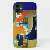 DIVA IN BLAUW, BEAUTY MODE MONOGRAM Case-Mate iPhone CASE (Achterkant)