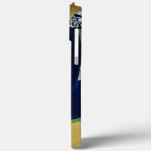 DIVA IN BLAUW, BEAUTY MODE MONOGRAM Case-Mate iPhone CASE (Achterkant / Links)