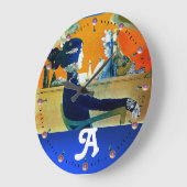 DIVA IN BLAUW, BEAUTY MODE MONOGRAM GROTE KLOK (Hoek)