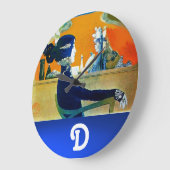 DIVA IN BLAUW, BEAUTY MODE MONOGRAM GROTE KLOK (Hoek)