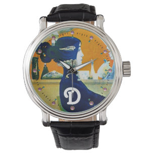 DIVA IN BLAUW, BEAUTY MODE MONOGRAM HORLOGE