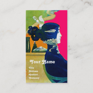 DIVA IN BLAUW MONOGRAM Beauty Salon, Makeup Artist Visitekaartje