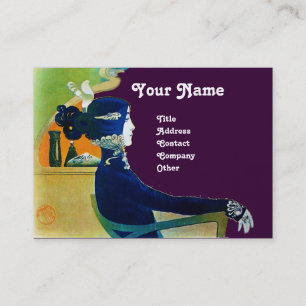 DIVA IN BLAUW MONOGRAM Beauty Salon, Makeup Artist Visitekaartje