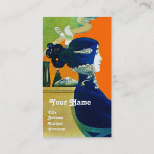 DIVA IN BLAUW MONOGRAM Beauty Salon, Makeup Artist Visitekaartje