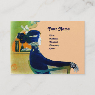 DIVA IN BLAUW MONOGRAM Beauty Salon, Makeup Artist Visitekaartje