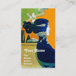 DIVA IN BLAUW MONOGRAM Beauty Salon, Makeup Artist Visitekaartje