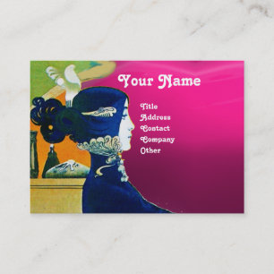 DIVA IN BLAUW MONOGRAM Beauty Salon, Makeup Artist Visitekaartje