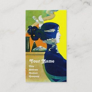 DIVA IN BLAUW MONOGRAM Beauty Salon, Makeup Artist Visitekaartje