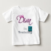 Diva in training Baby T-Shirt (Voorkant)