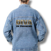 Diva in training Gouden Blauw Denim Jas Denim Jacket