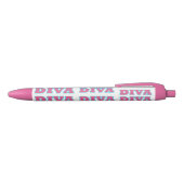 DIVA Inktpennen Zwarte Inkt Pen (Bovenkant)