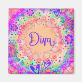 "Diva" Inspiron-magneet Magneet (Voorkant)