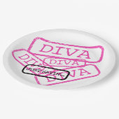 "DIVA - Just Sayin"-Borden voor papier Papieren Bordje (Gekanteld)
