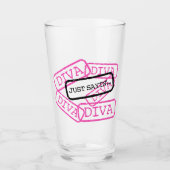 "DIVA- Just Sayin" Glas (Voorkant)