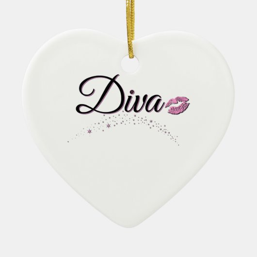 Diva Keramisch Ornament (Voorkant)