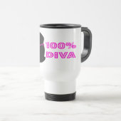 Diva konijn met glans reisbeker (Voorkant rechts)