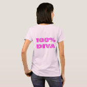 Diva konijn met glans t-shirt (Achterkant volledig)