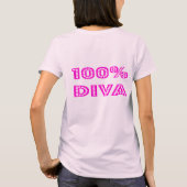 Diva konijn met glans t-shirt (Achterkant)