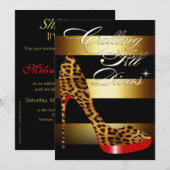 Diva Leopard Stiletto Stripes Kaart (Voorkant / Achterkant)