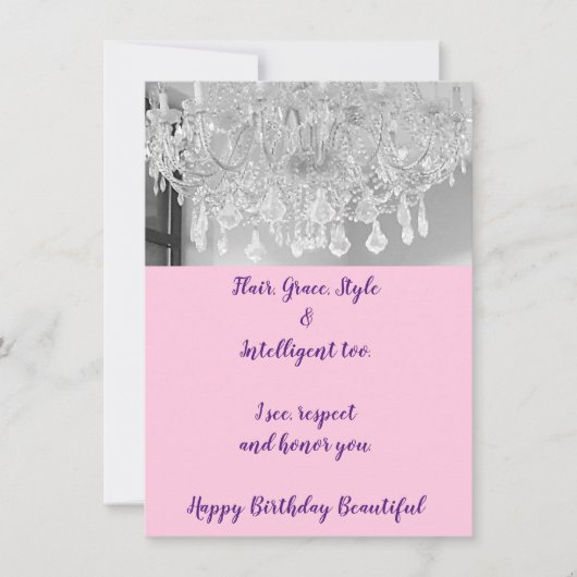 DIVA Life Flair Happy Birthday Flat Card (Voorkant)