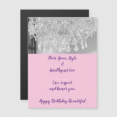 DIVA Life Flair Happy Birthday Magnetic Card (Voorkant / Achterkant)