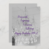 DIVA Life Licht Happy Birthday-flatkaart (Voorkant / Achterkant)