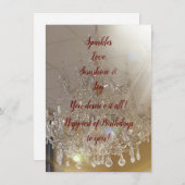 DIVA Life Sparkles Happy Birthday Flat Card (Voorkant / Achterkant)