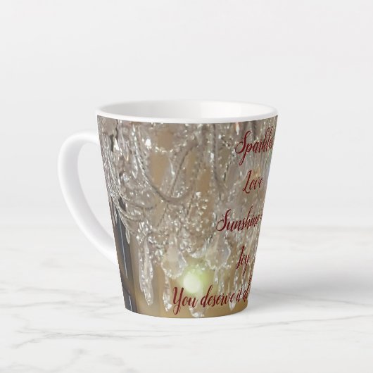 DIVA Life Sparkles Happy Birthday Latte Mok (Linkerhoek)