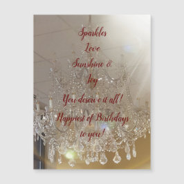 DIVA Life Sparkles Happy Birthday Magnetic Card