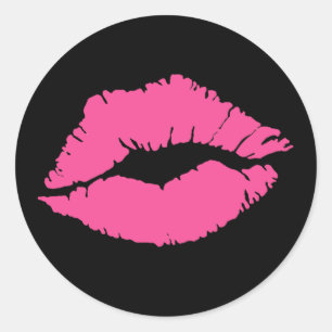 "Diva Lips" Ronde Sticker